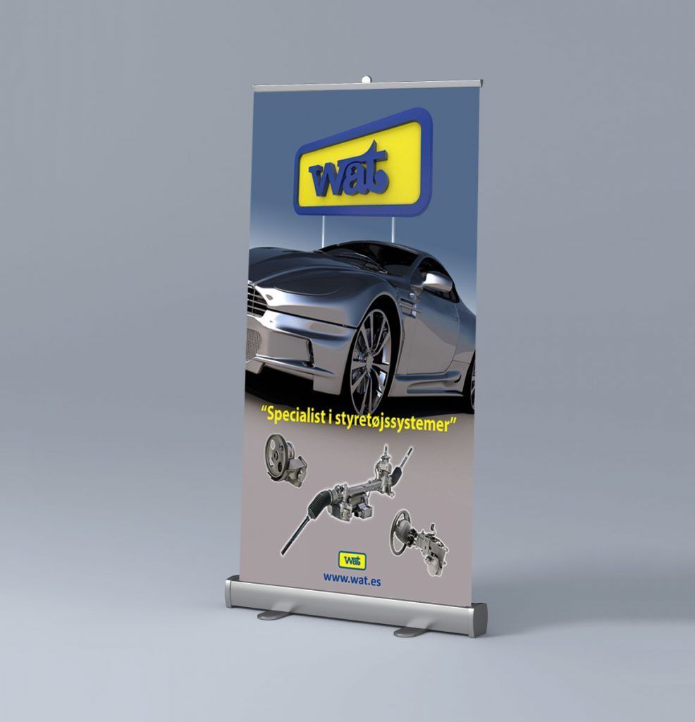 Diseño rollup empresa Wat