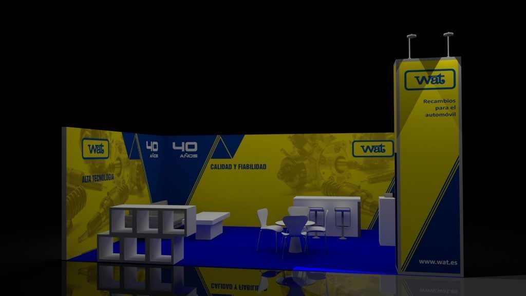 Diseño stand empresa Wat